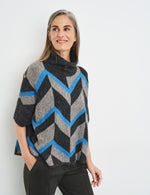 Load image into Gallery viewer, Gerry Weber Short Sleeve Jumper Blue
