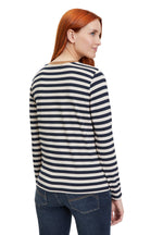 Load image into Gallery viewer, Betty Barclay Stripe Top Navy
