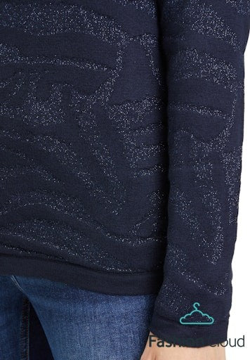 Betty Barclay Shimmery Printed Jumper Blue