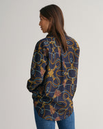 Load image into Gallery viewer, Gant Rope Print Shirt Navy
