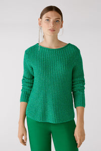 Oui Knitted Pullover Green