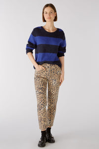 Oui Wool Blend Stripe Knit