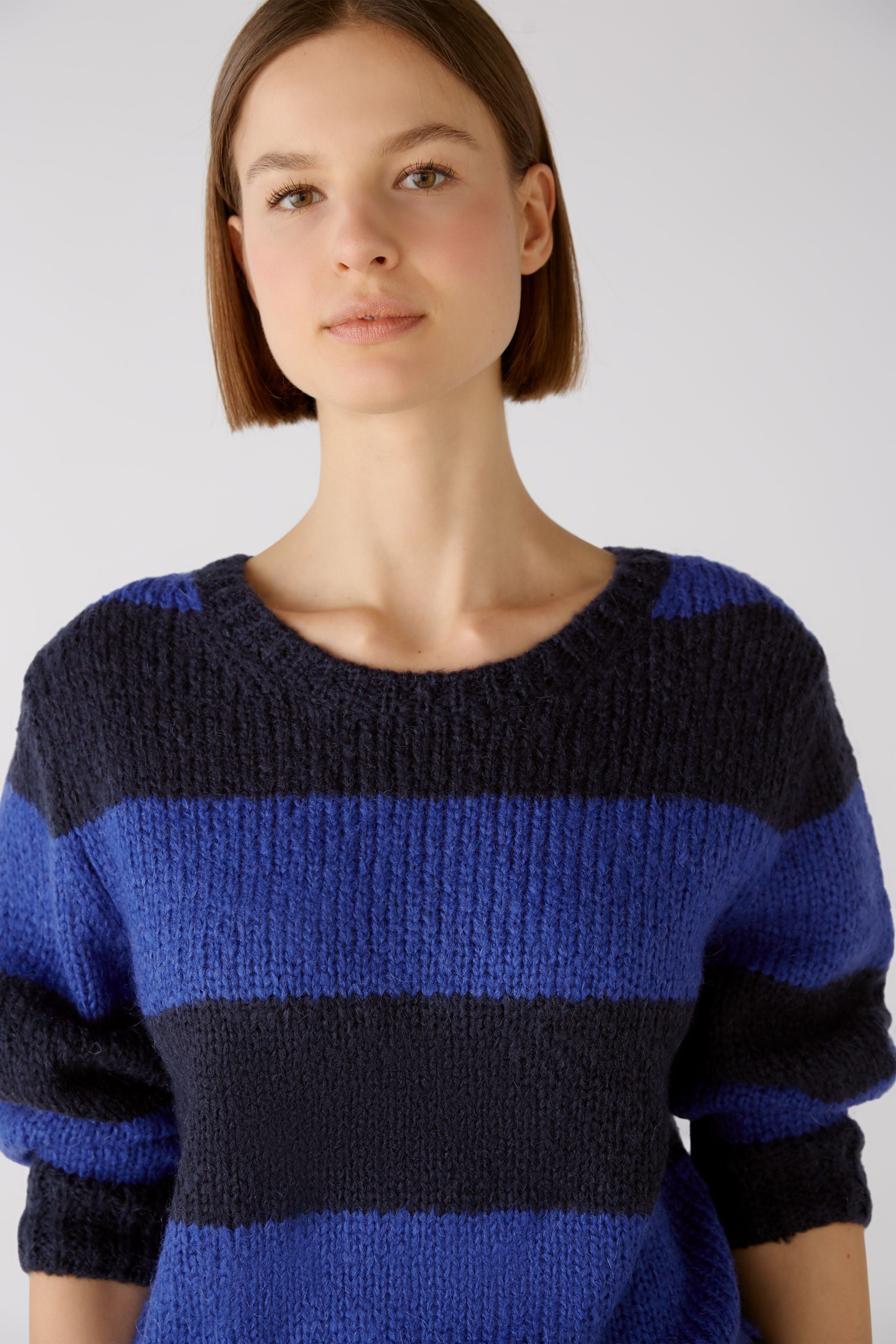 Oui Wool Blend Stripe Knit