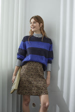 Load image into Gallery viewer, Oui Wool Blend Stripe Knit
