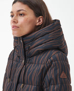 Load image into Gallery viewer, Barbour Printed Holkham Coat Brown
