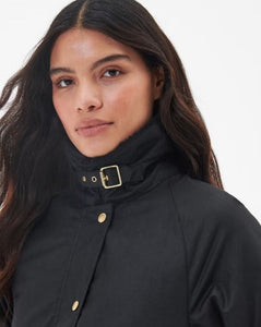 Barbour Aprila Waxed Jacket Black