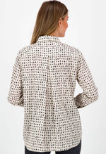 Load image into Gallery viewer, Just White Patterned Shirt Taupe
