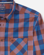 Load image into Gallery viewer, Olymp Casual Regular Fit Rust Check Shirt

