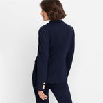 Load image into Gallery viewer, Olsen Slim Fit Jersey Blazer Blue

