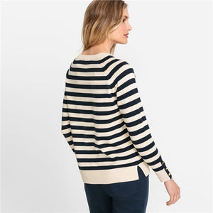 Olsen Stripe Pullover Blue