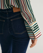 Load image into Gallery viewer, Gant Striped Relaxed Shirt Turquoise
