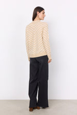 Load image into Gallery viewer, Soya Concept Striped Jumper Sand
