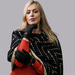 Load image into Gallery viewer, Zelly Faux Suede Gloves Black
