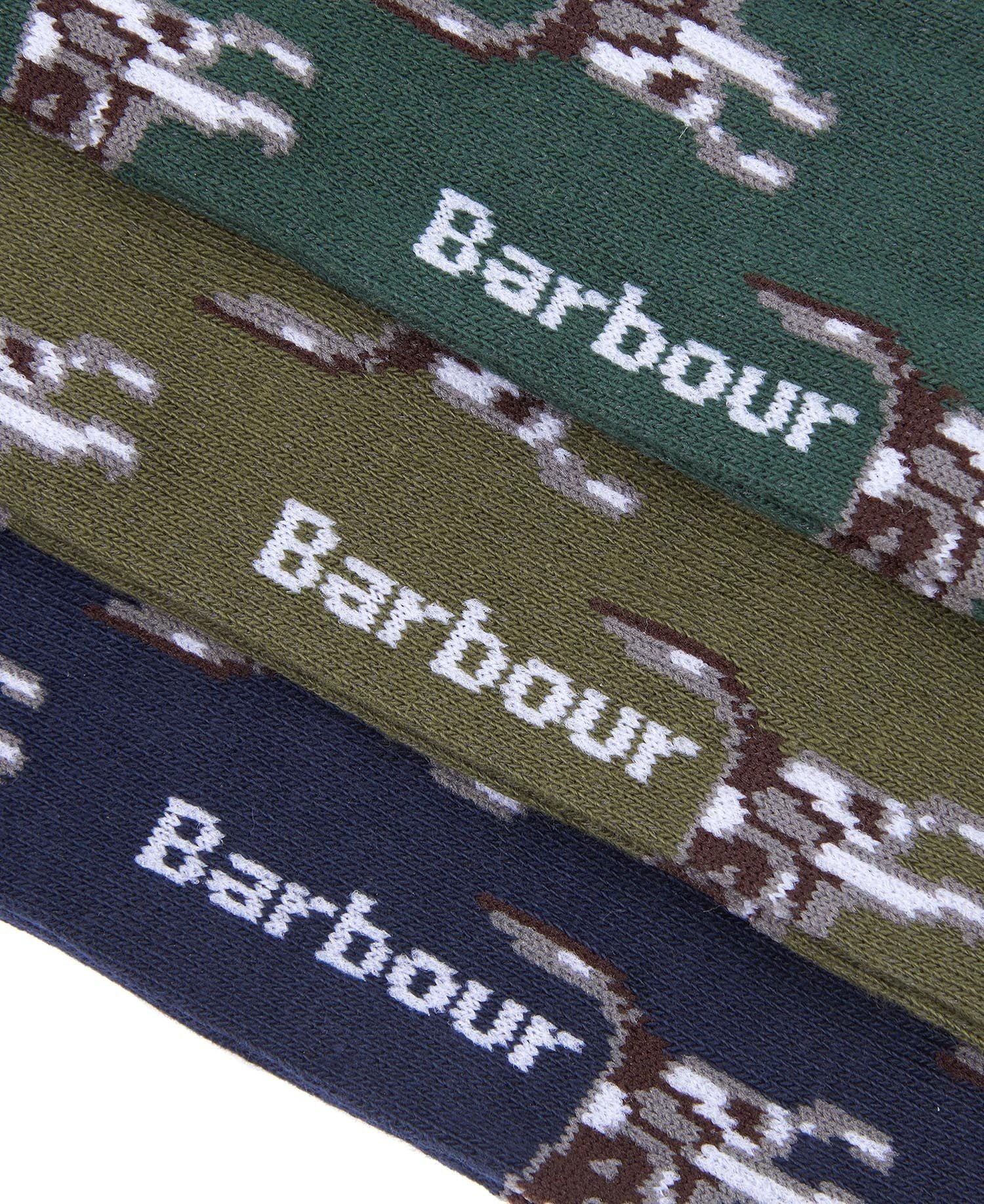 Barbour Pointer Dog Socks Gift Box Multi
