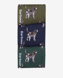 Barbour Pointer Dog Socks Gift Box Multi