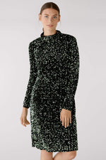 Load image into Gallery viewer, Oui Soft Sequin Dress Green
