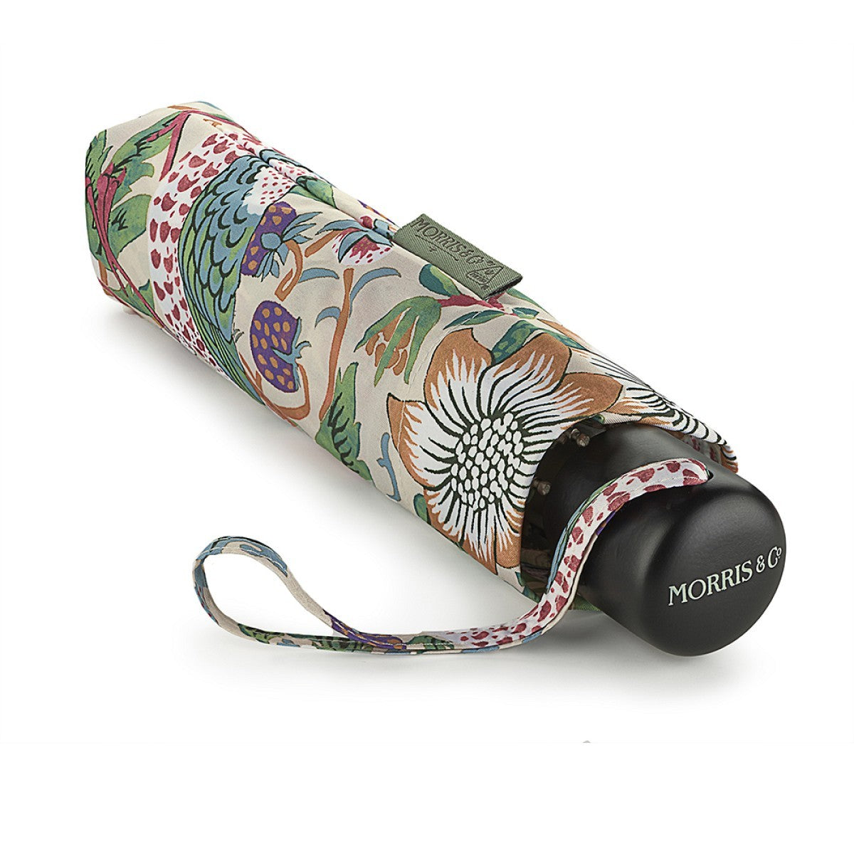 Fulton Floral Print Umbrella Strawberry Thief Cream