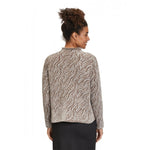 Load image into Gallery viewer, Betty Barclay Animal Print Pullover Taupe
