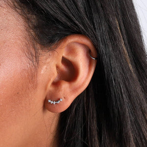 Silver Earrings 'Lots of Love'