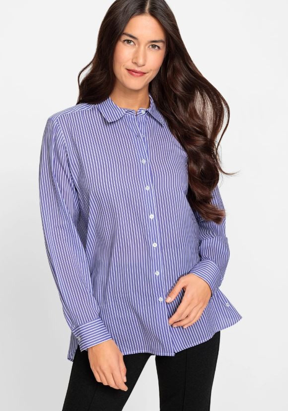 Olsen Stripe Shirt Purple