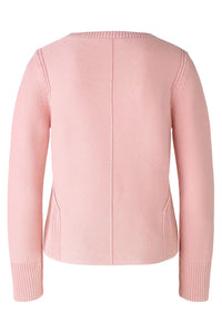 Oui Ribbed Panel Jumper Pink