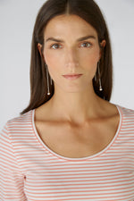 Load image into Gallery viewer, Oui Stripe Jersey Top Yellow
