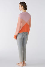 Load image into Gallery viewer, Oui Colour Block Jumper Pink
