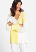 Load image into Gallery viewer, Olsen Ombre Contrast Jumper Yellow
