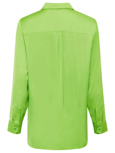 Olsen Satin Effect Blouse Green