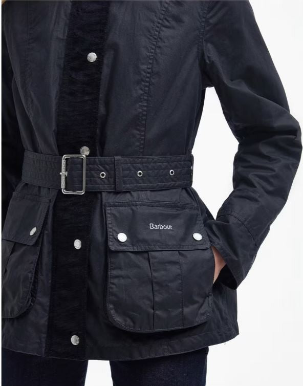 Barbour Lily Waxed Jacket Navy
