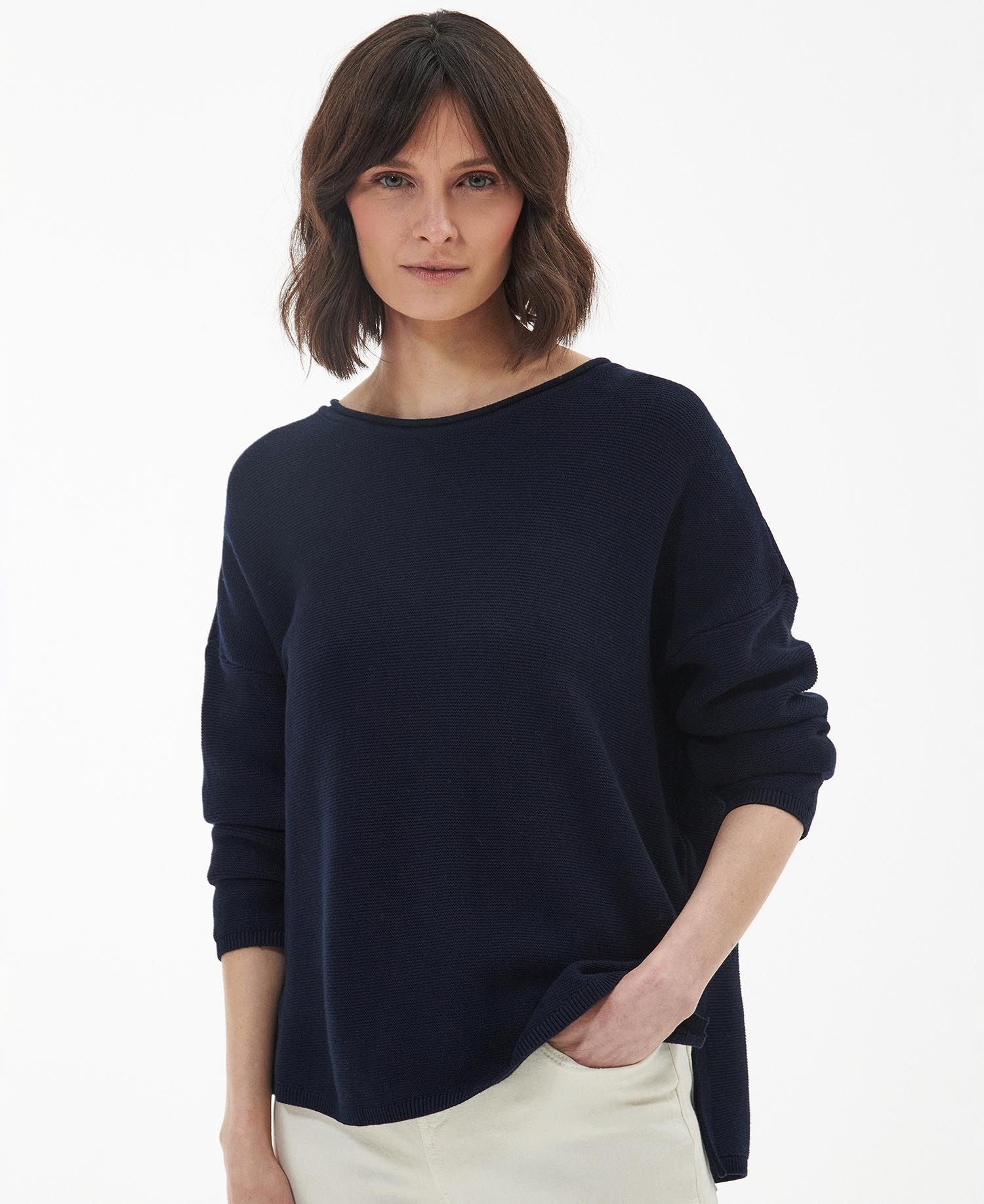 Barbour Marine Knitted Jumper Navy