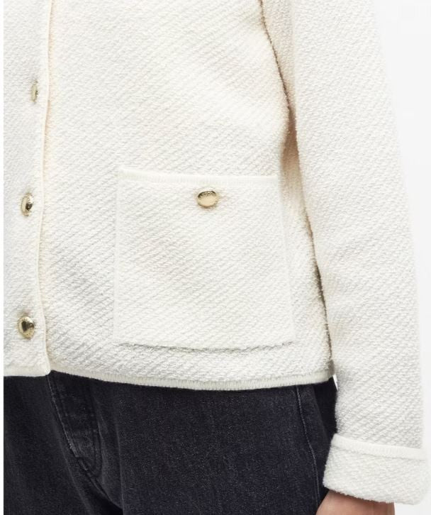 Barbour Celeste Knitted Cardigan Off White