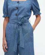 Load image into Gallery viewer, Barbour Berkley Chambray Jumpsuit Blue
