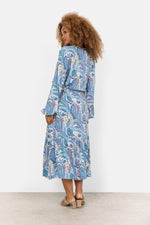 Load image into Gallery viewer, Soya Concept Paisley Dress Blue
