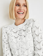 Load image into Gallery viewer, Gerry Weber Openwork Pattern Knit Off White
