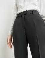 Load image into Gallery viewer, Gerry Weber Pressed Pleat Trousers Black
