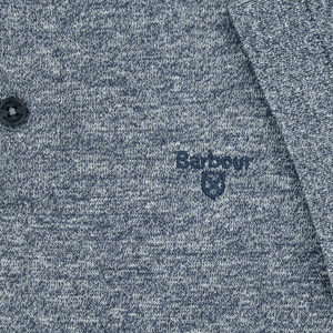 Barbour Buston Short Sleeve Knitted Polo Shirt Blue