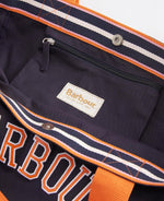 Load image into Gallery viewer, Barbour Logo Beach Bag Navy
