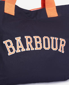 Barbour Logo Beach Bag Navy
