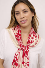 Load image into Gallery viewer, Culture Satin Scarf Red
