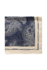 Load image into Gallery viewer, Culture Satin Scarf Blue
