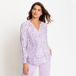 Load image into Gallery viewer, Olsen Patterned Blouse Lilac
