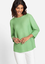 Load image into Gallery viewer, Olsen Ribbed Pullover Green
