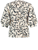 Load image into Gallery viewer, Taifun Puff Sleeve Blouse Cream
