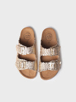 Load image into Gallery viewer, Toni Pons Buckled Sandal Gold
