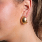 Load image into Gallery viewer, Zelly Gold Plated Hoop Earrings Gold
