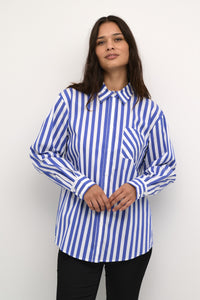 Culture Bold Striped Shirt Blue