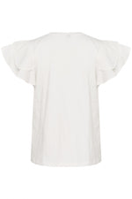 Load image into Gallery viewer, Culture Frill Sleeve T-Shirt White

