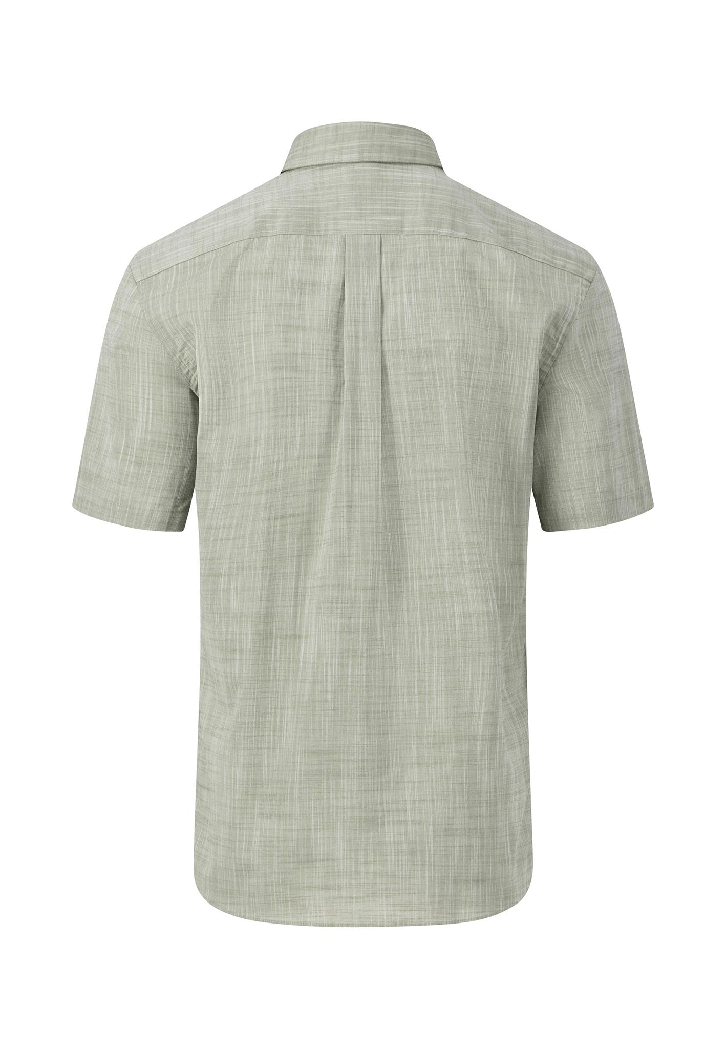 Fynch Hatton Superfine Cotton Short Sleeve Shirt Olive