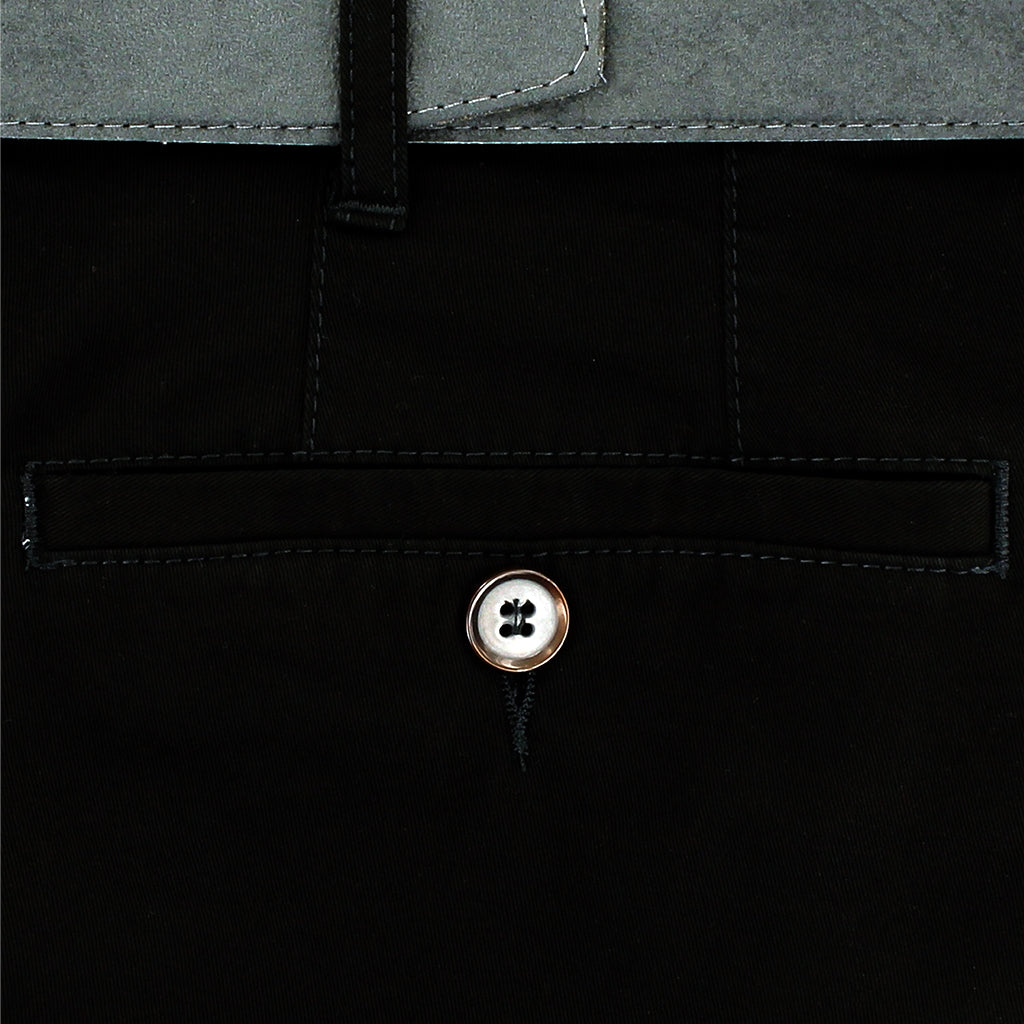 Bruhl Pima Cotton Trouser Black Short Leg